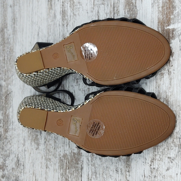 🟪NWOT Anthro Seychelles Huarache Wedge Sandal - Picture 14 of 16